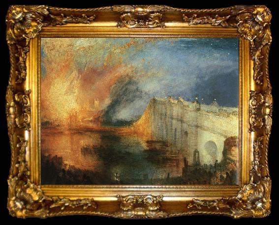 framed  Joseph Mallord William Turner The Burning of the Houses of Parliament, ta009-2
